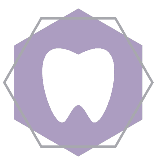 Logo Square Tooth Purple Design